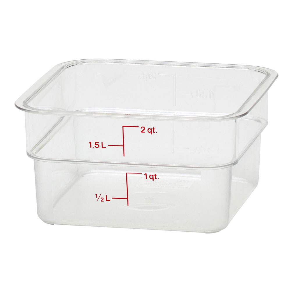 Cambro CamSquare, Clear Camwear (SFSCW) | Paragon Food Equipment