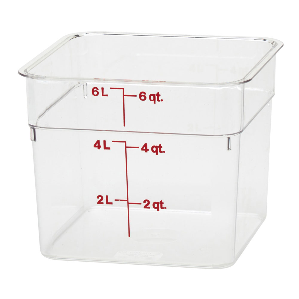 Cambro CamSquare, Clear Camwear (SFSCW) Paragon Food Equipment