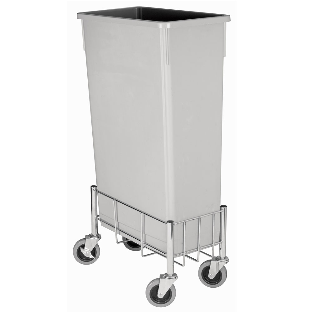 Winco 32 gal Large Trash Can, Gray