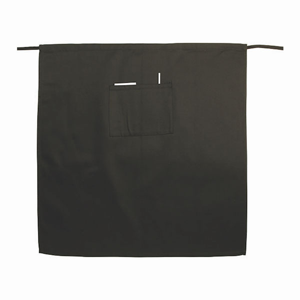 Winco Bistro-Length Apron, Black (WA3129K) | Paragon Food Equipment