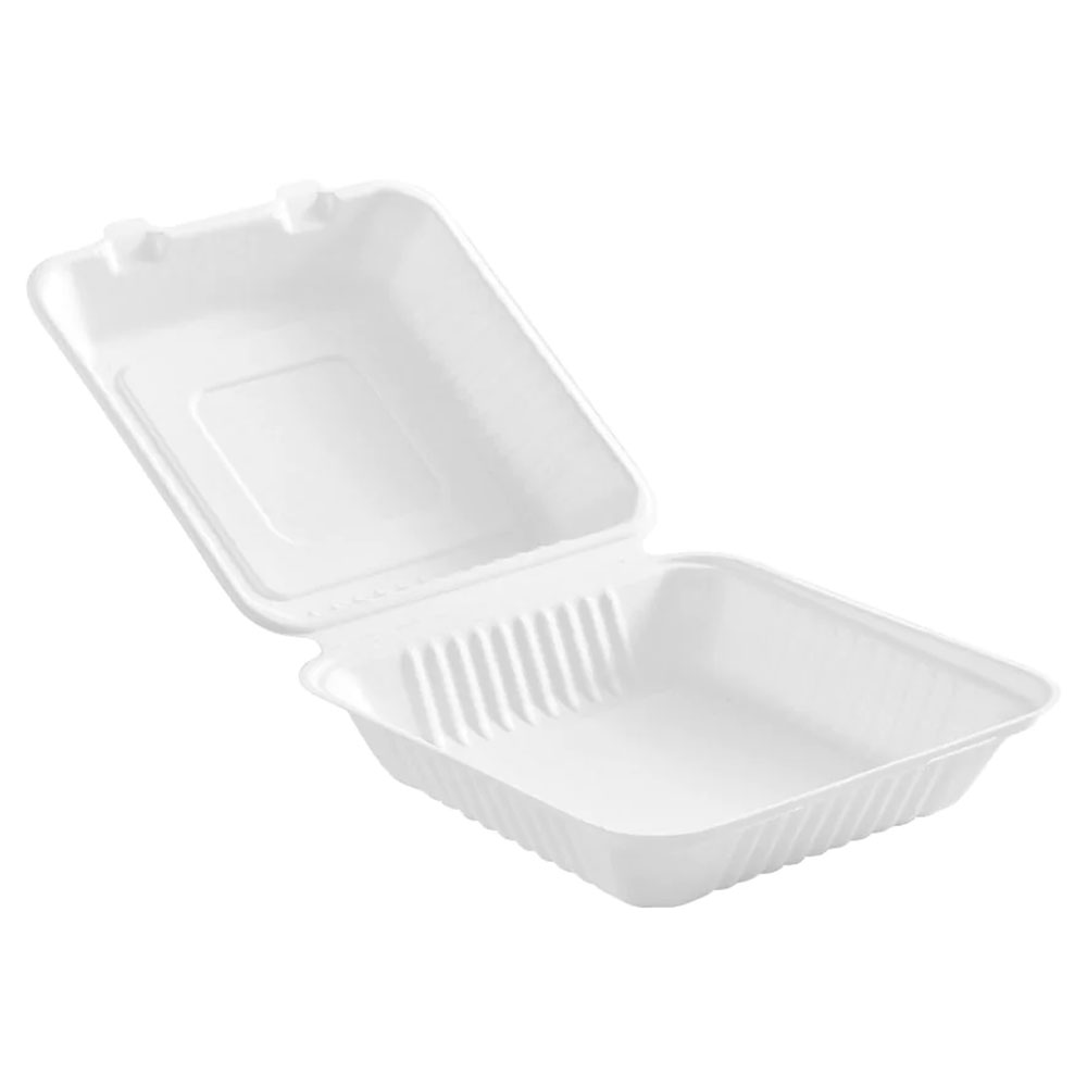 Greenware 9x9 In. 1-Compartment Hinged Takeout Food Containers, Plant –  Feeser's Direct